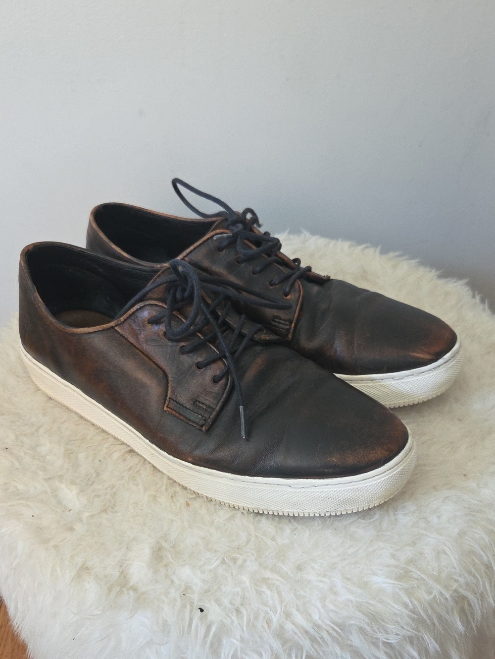 Frye Astor Low Lace Leather Sneaker (10.5)